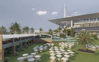 Rendering of the Crypto.com Terrace at the Formula 1 Crypto.com Miami Grand Prix