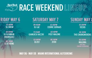 Formula 1 Crypto.com Miami Grand Prix Hard Rock Entertainment Lineup